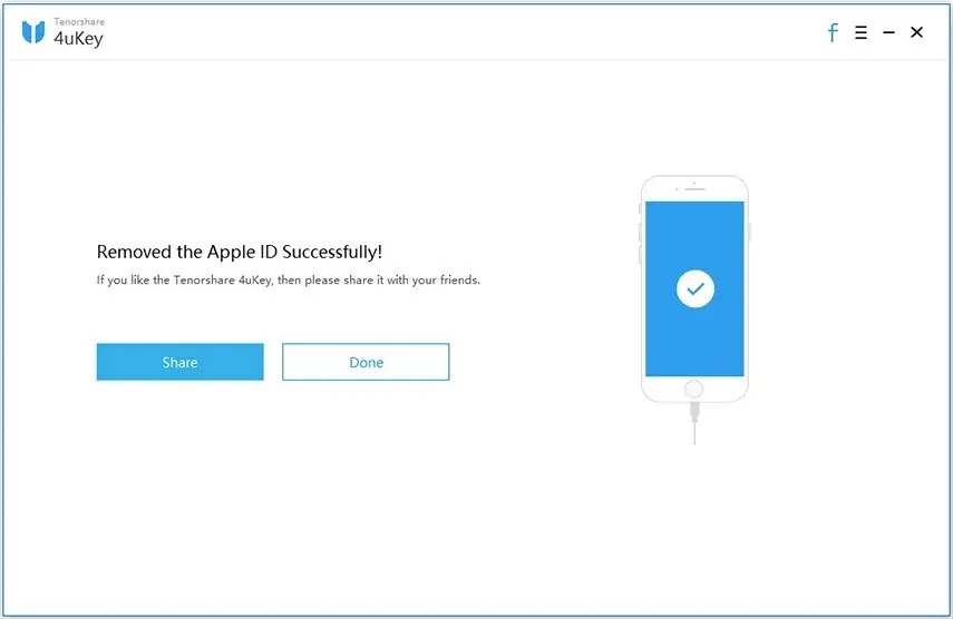 4ukey-remove-apple-id-successfully