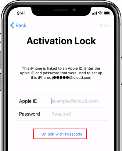 apple iphone activation lock