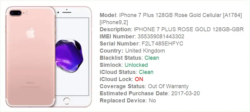 o2 iphone imei check complete