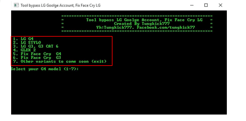 tool bypass lg google account
