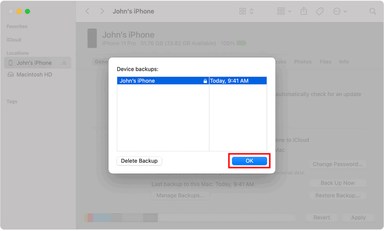 itunes encrypted backup